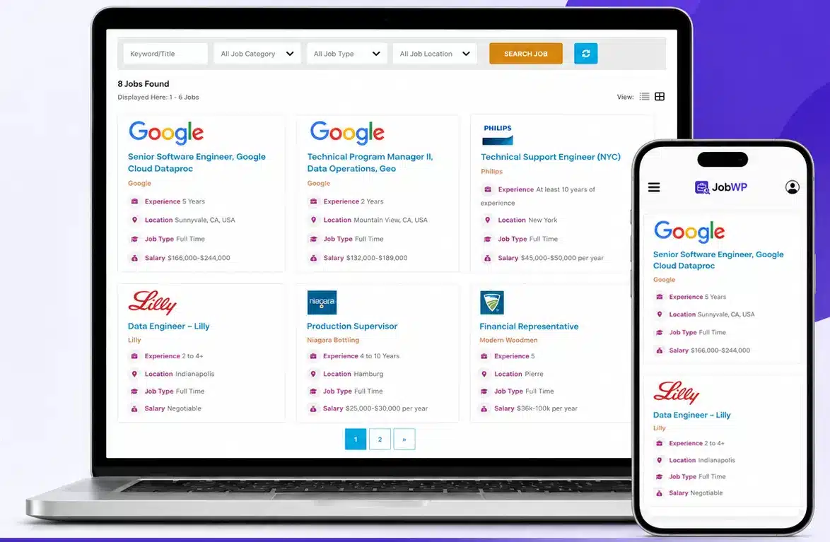 JobWP Pro WordPress job board plugin pricing plans for single site and recruitment agencies